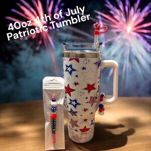 40oz 4th of July Patriotic Tumbler